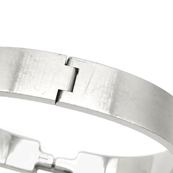 エルメス HERMES クリックHH T4 ブラックXシルバー メタル エナメル