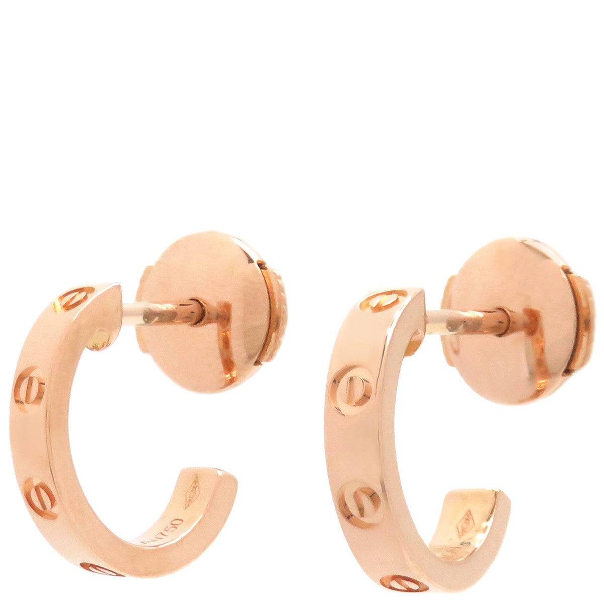 ま*も様 【お買い得】カルティエ YG ラブ フープ ピアス 片耳用 Carti