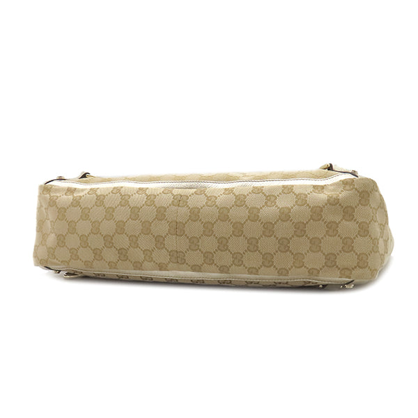 グッチ GUCCI アビー 141472 ベージュ×ゴールド GGキャンバス レザー