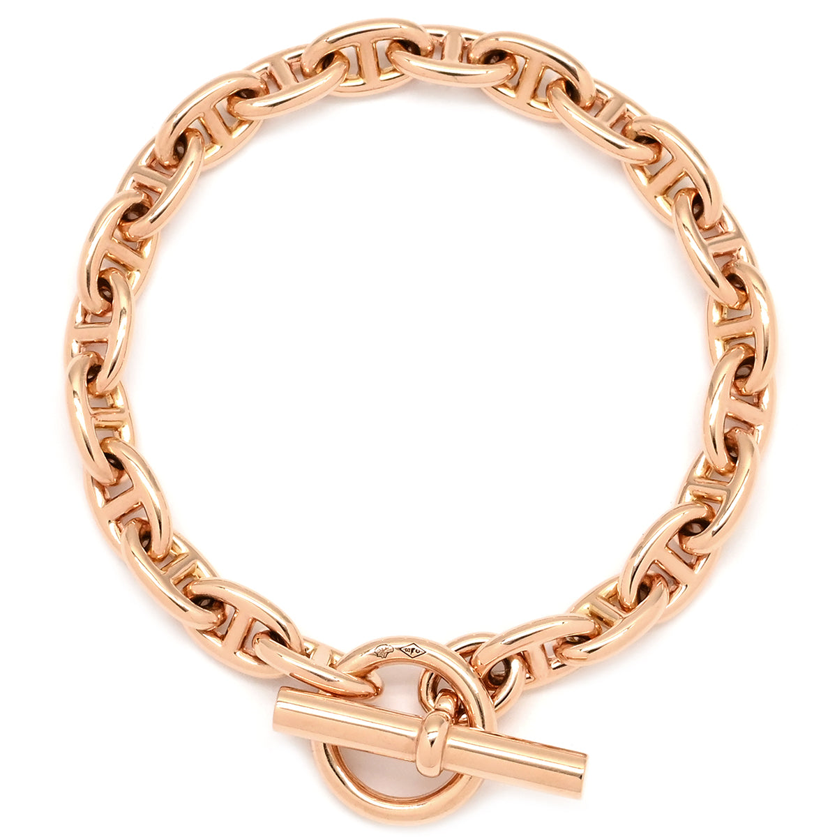 エルメス HERMES シェーヌダンクル TPM ローズゴールド ブレスレット