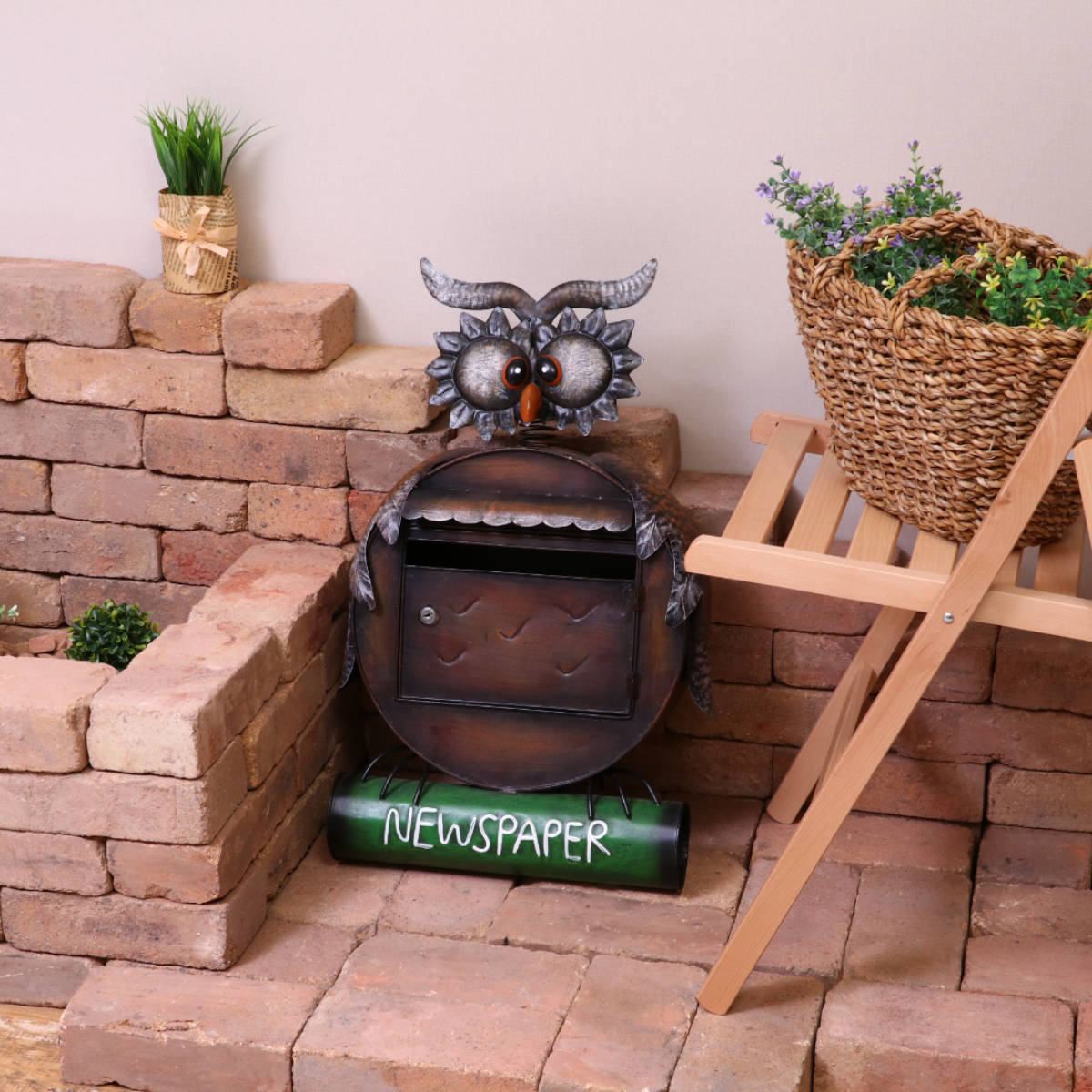 壁掛けポスト アニマルポスト フクロウ – ハウジー