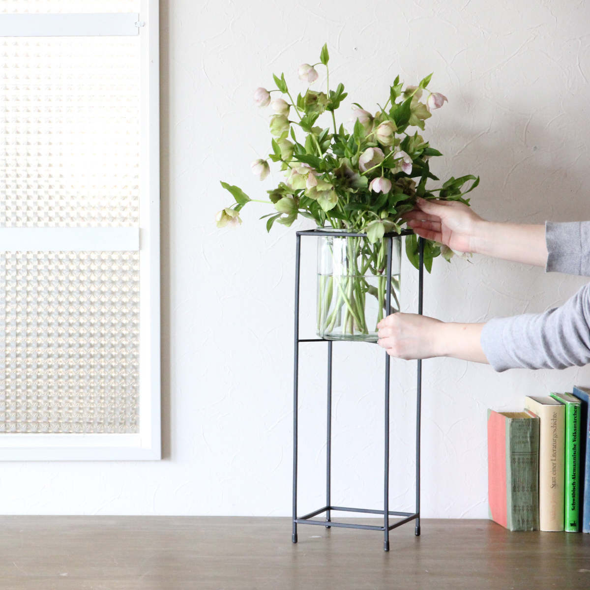 花瓶 アイアンベーススタンドフラワーベース トールサイズ – ハウジー