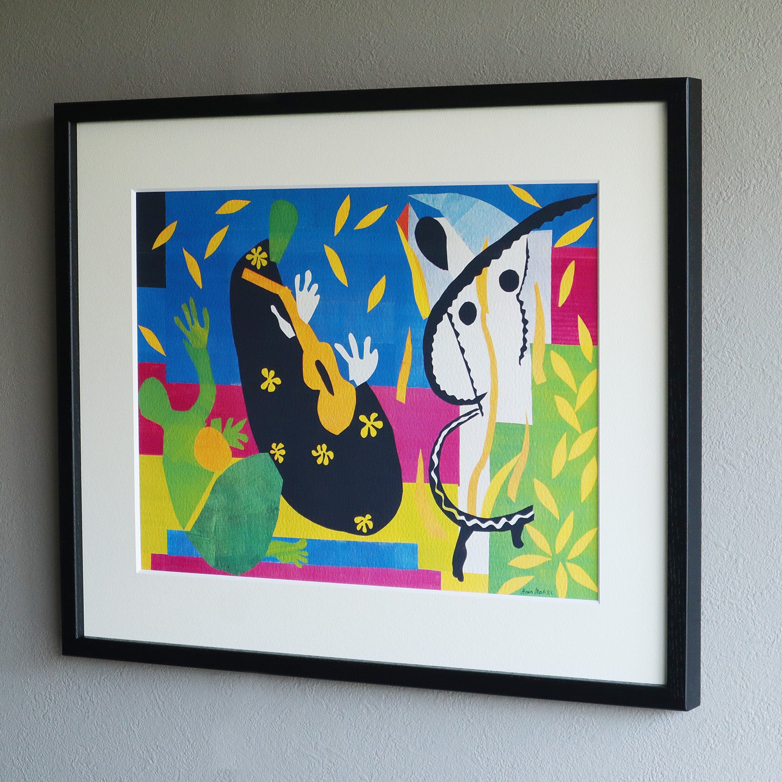 アンリ・マティス 「王の悲しみ」アートポスター（フレーム付き