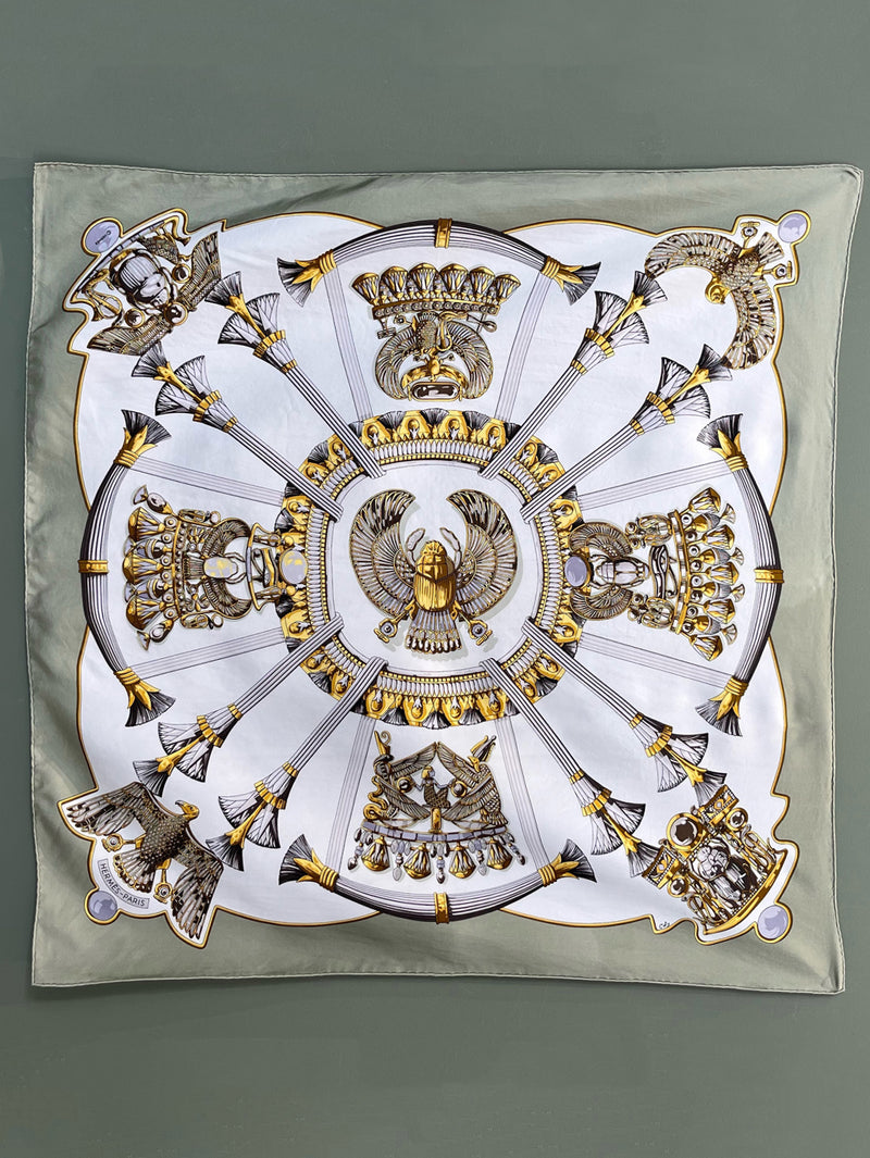 VINTAGE HERMES｜ スカーフ CATY カレ90 – H+HELIOTROPE