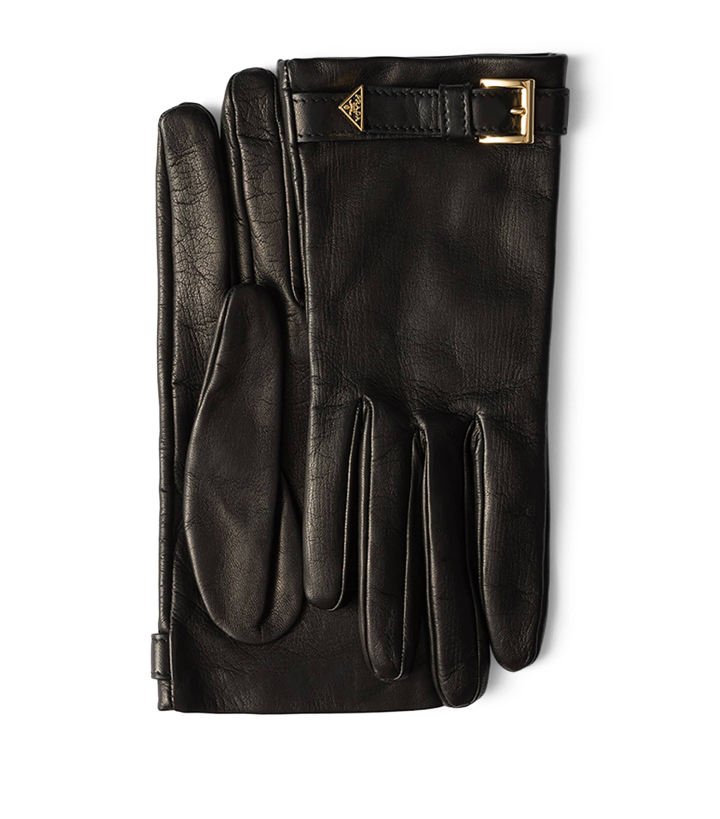 小物 00s Prada leather glove Black Leather Gloves | PRADA