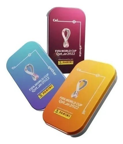 Lata Pocket Para Guardar Figurinhas Da Copa Do Mundo 2022 Fifa