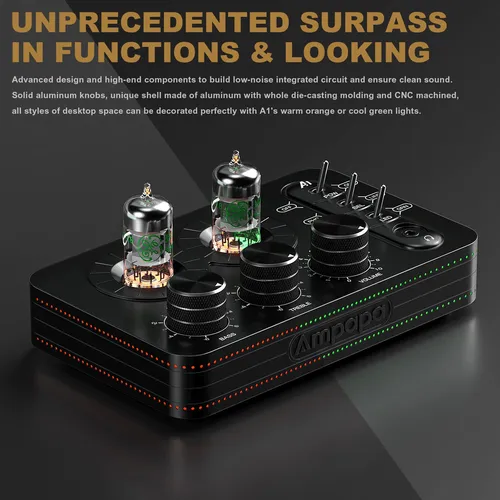 Phono Preamp Ampapa A1 Vacuum Tube W/ Headphone Amp Mm Turnt