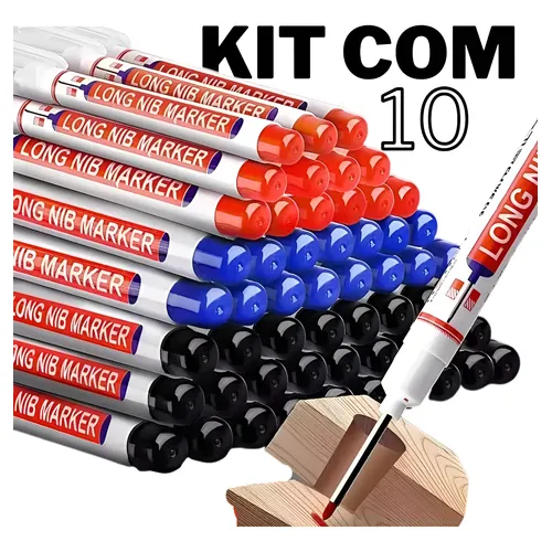 Estojo Canetinhas Marcadoras Ponta Dupla 204 Cores Compacto