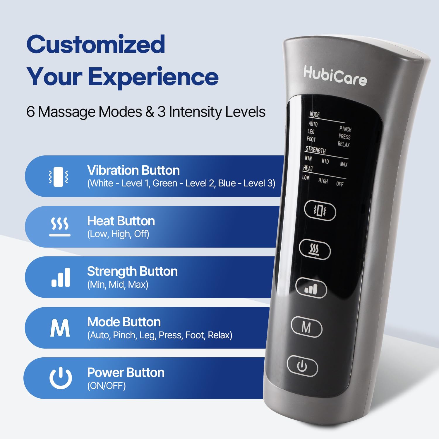 HubiCare Thigh to Feet Air Compression Leg Massager FE-7208 – HuBDIC