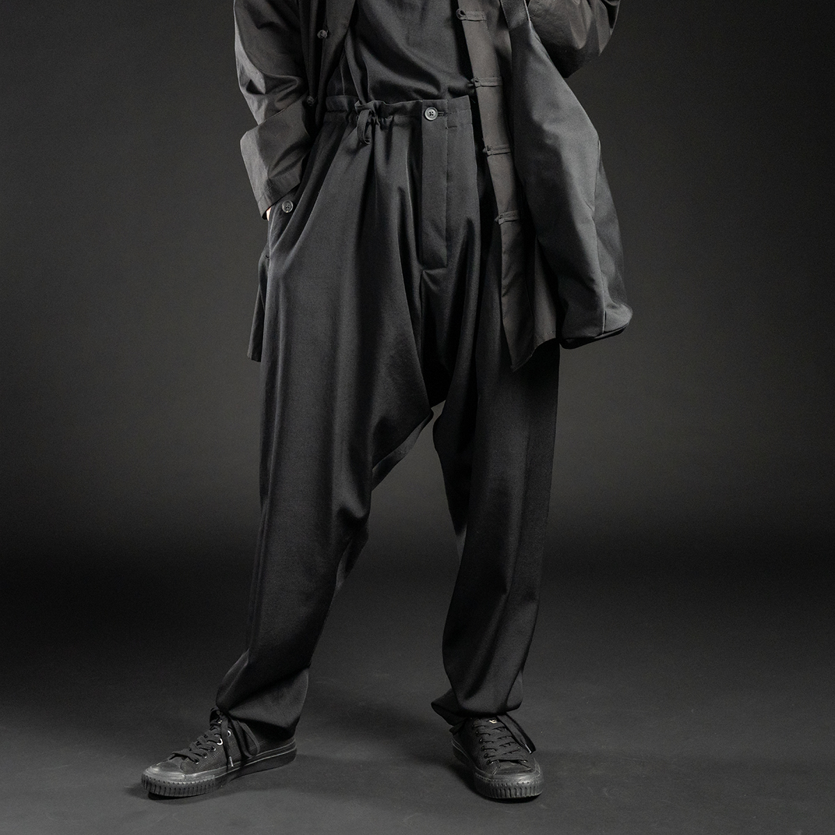 ヨウジヤマモト25AW スリムサルエルパンツ | HUES 福岡セレクトショップ