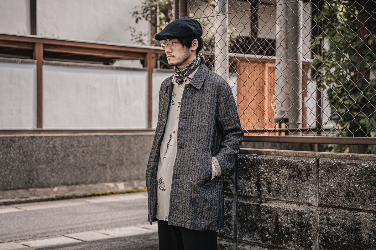 ARAKIYUUのステンカラーハーフコート | HUES 福岡セレクトショップ