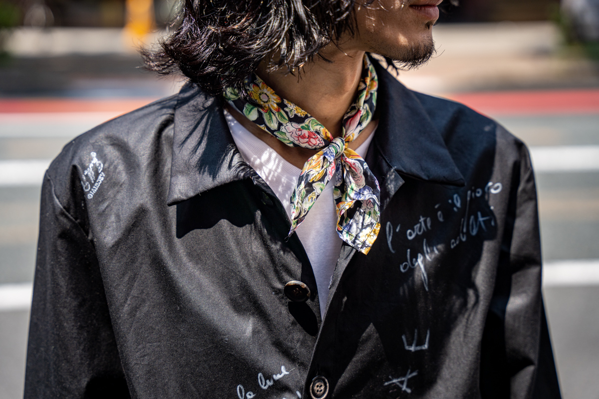 ARCHIVIO J.M.Ribot 2022SS Flower Silk Scarf | HUES 福岡セレクト