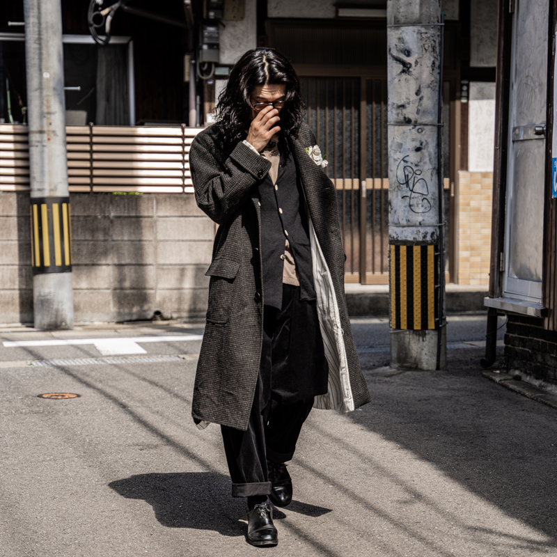 ARCHIVIO J.M.Ribot 22AW ツイード チェスターコート | HUES 福岡