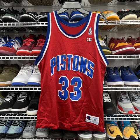 Vintage 90s Grant Hill Detroit Pistons #33 NBA Champion Jersey