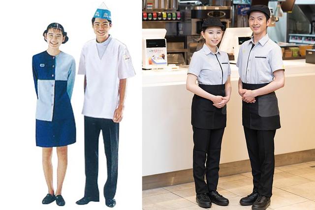 マクドナルド制服2色5点セット2004年〜2007年物 Mサイズ、ネームプレト