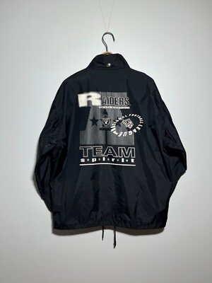 Vintage 90s Campri Teamline NFL Los Angeles Raiders Coach Jacket