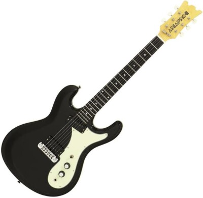 Aria DM-206 BK RETRO CLASSICS SERIES Black Electric Guitar w/Gig