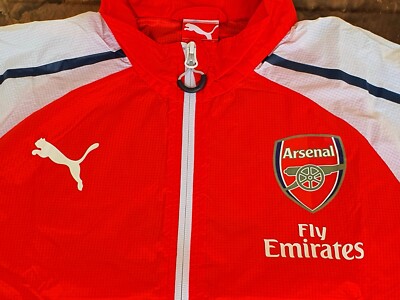 ARSENAL FC 2014-2015 FA CUP CHAMPION ANTHEM PUMA ZIP JACKET S