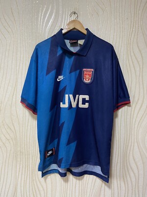 ARSENAL LONDON 1995 1996 AWAY FOOTBALL SHIRT SOCCER JERSEY NIKE sz