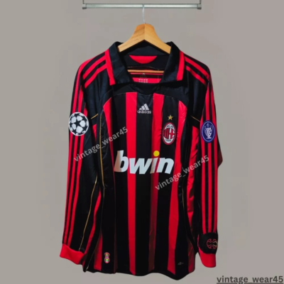 MALDINI #3 AC Milan Jersey 2006/2007 Long Sleeve Retro Vintage