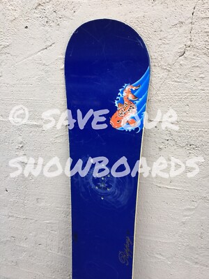 1997 vintage Burton Jim Rippey 54 154 snowboard blue koi fish | eBay