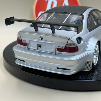 MINICHAMPS 1/18 BMW M3 E46 GTR STREET 2001 silver carbon roof