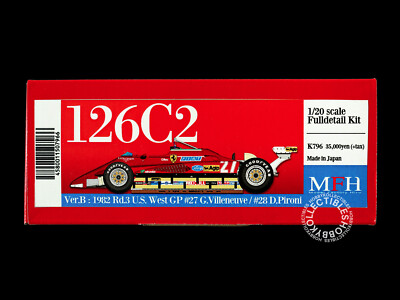 1/20 スタジオ フェラーリ 126C2 3台 メタル製フルディテールキット