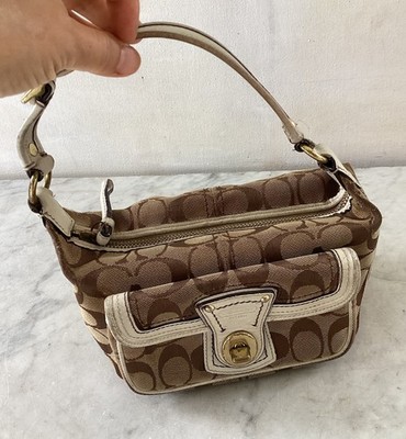 Vintage COACH Signature Legacy Turnlock Mini Bag Y2K Rare | eBay