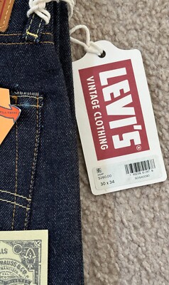 🇯🇵Levis LVC 1954 501z XX Selvedge Made Japan 30X34 Raw Denim