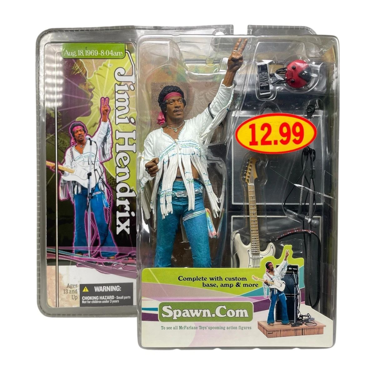 McFarlane Toys Jimi Hendrix Music 1969 Year Manufactured Action