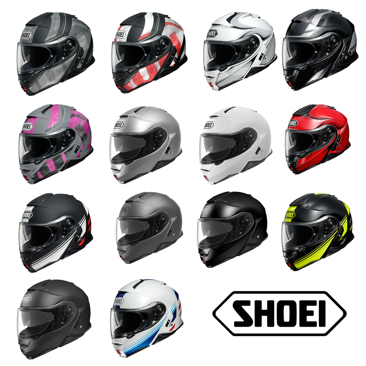 Shoei Neotec II Modular Flip-Up Motorcycle Helmet DOT Approved | eBay