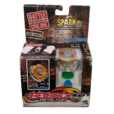 Beyblade Metal Fury Beat Lynx AD145WD BB-109B Balance Spark FX
