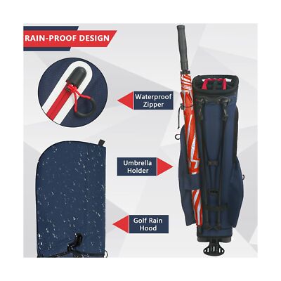 14-Way Golf Stand Bag, Lightweight Golf Bag with Stand for Men and