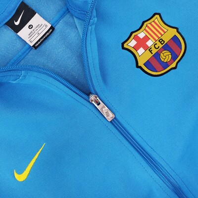 2011-2012 Nike FC Barcelona N98 Track Jacket Full Zip Blue Mens