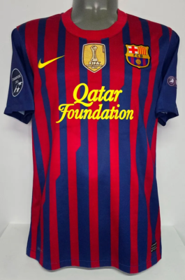 NIKE BARCELONA CHAMPIONS HOME 2011 MESSI S ORIGINAL SOCCER