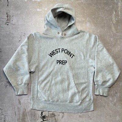 Vintage 80s Champion Reverse Weave Hoodie West Point Prep Military