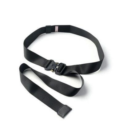 Black Silver 1017 ALYX 9SM Nylon Canvas Safety Buckle Belt Metal