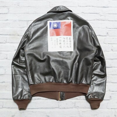 Vintage USAAF Type A-2 Korea War POW Leather Jacket by Avirex Rare