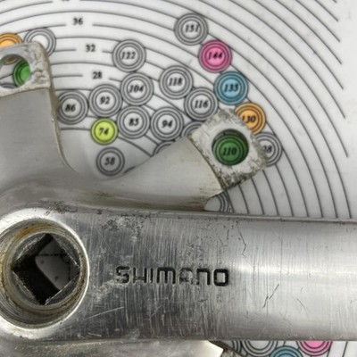 Vintage Shimano Deore XT FC-M730 Crankset 175mm Japan MTB Bike