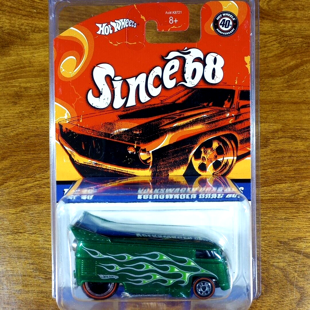 Hot Wheels Since '68 Redline VW Volkswagen Drag Bus MF Dark Green