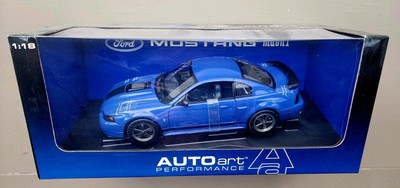 1/18 Autoart 2003 Ford Mustang Mach 1 Blue New In Box | eBay