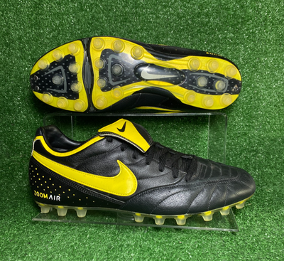 Air Zoom Nike Tiempo Legend 11 US Elite FG Black Yellow Leather