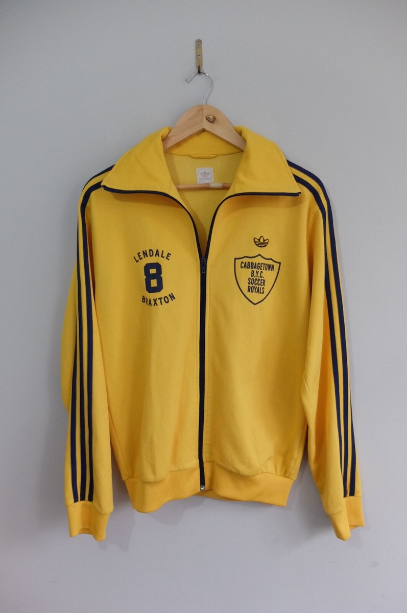 Rare Adidas Cabbage Town Royals Tracksuit jacket M Yellow 2004