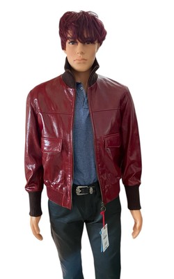 Zara X Harry Lambert Leather Men's Jacket (red) Size S | eBay