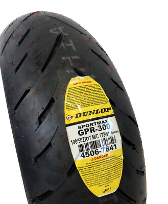 Dunlop GPR 300 190/50ZR17 Rear Tire Sportmax 190 50 17 Motorcycle