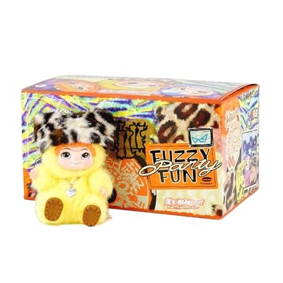 WAKUKU Fuzzy Trendy Fun Party Mascot Plush Toy Box of 6 Trading