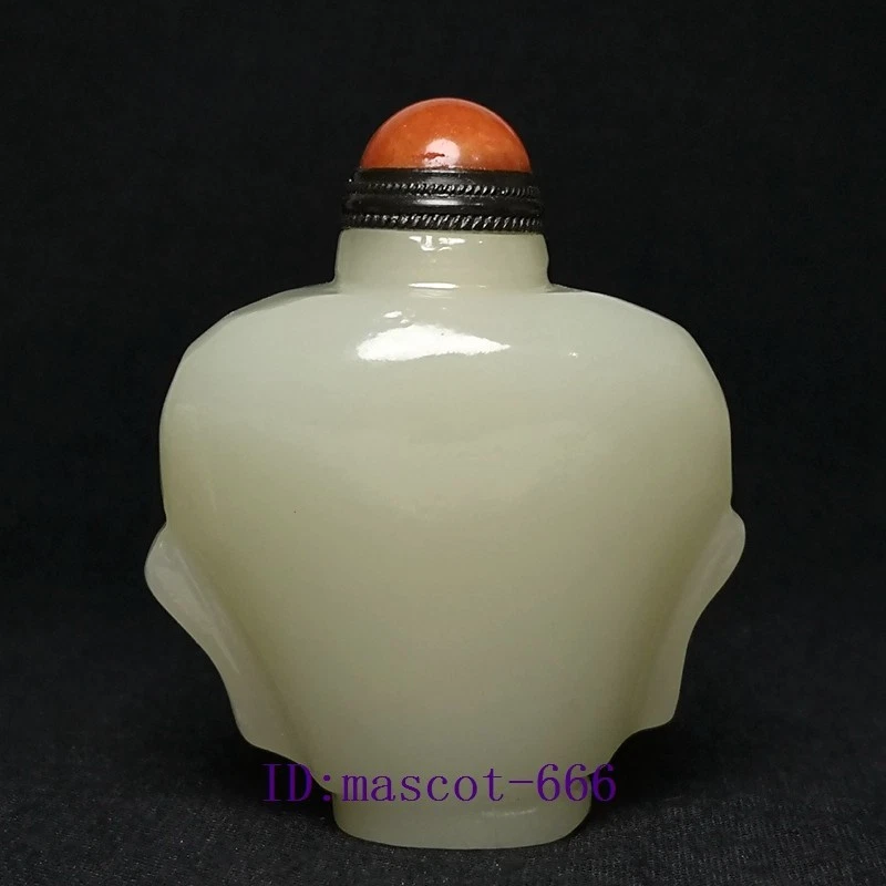 白玉古董中国鼻烟壶| eBay