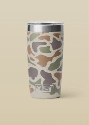 YETI Rambler 10oz Tan Camo Tumbler W/Magslider 🦆Limited Edition