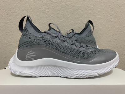 Under Armour UA Curry 8 Shine Flow Steel Silver Gray White