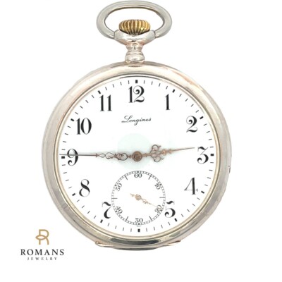 Longines Grand Prix Pocket Silver Case Manual Watch Size 16 | eBay